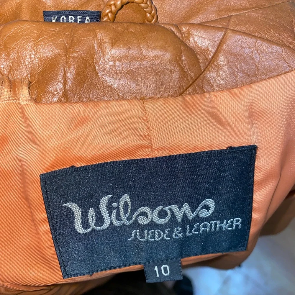 Stunning Leather jacket by Wilsons Suede & Leather in size 10 - Picture 7 of 11